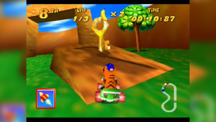 Игра Nintendo N64 Diddy Kong Racing Europe Английская Версия Только Картридж Б/У - изображение 3