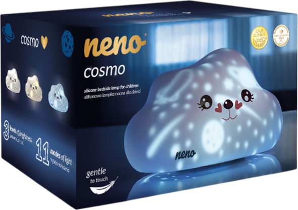 Lampka nocna dla dzieci Neno Cosmo Uśmiechnięta chmurka silikonowa (5902479676333) - Zdjęcie 2 Lampka nocna dla dzieci Neno Cosmo Uśmiechnięta chmurka silikonowa (5902479676333) - obraz 2