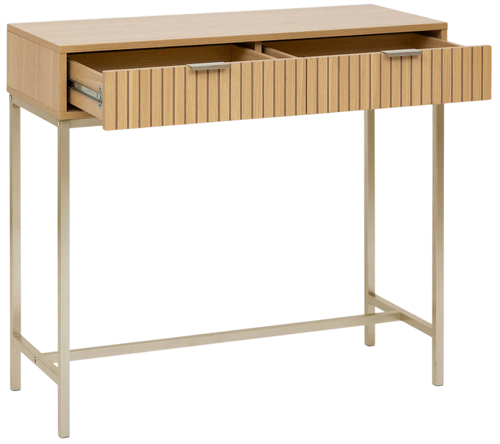 Konsola 5five Simply Smart Tasso z dwoma szufladami 80.5 x 35 x 90 cm (3560232961830) - obraz 2