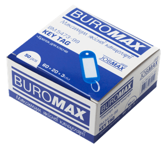 Брелок пластик. для ключів BUROMAX 5473-99 50шт. асорті, карт.уп. /BM.5473-99/ - Фото 3 Брелок пластик. для ключів BUROMAX 5473-99 50шт. асорті, карт.уп. /BM.5473-99/ - зображення 3