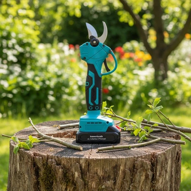 Акумуляторний секатор Bauerkraft JQ2503 Блакитний - зображення 5