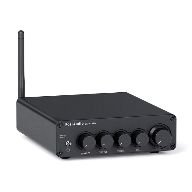 Підсилювач звуку Fosi Audio BT30D Pro black + блок живлення 32V. Bluetooth 5.0, 2x165W+350W - Фото 1 Підсилювач звуку Fosi Audio BT30D Pro black + блок живлення 32V. Bluetooth 5.0, 2x165W+350W - зображення 1