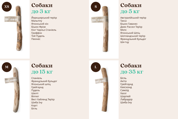 Палиця для жування з оливкового дерева для собак HealthyDoggo Olive Wood розмір M (до 15 кг) - Фото 2 Палиця для жування з оливкового дерева для собак HealthyDoggo Olive Wood розмір M (до 15 кг) - зображення 2