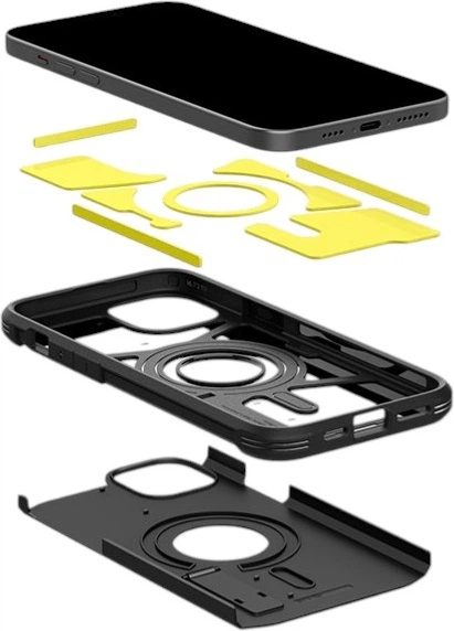 Чохол Spigen Tough Armor Mag Magsafe для Apple iPhone 15 Black (ACS06811) - зображення 12