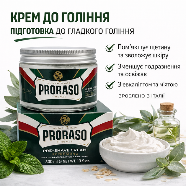 Крем перед голінням Proraso Refresh 300 мл (400605) - изображение 2