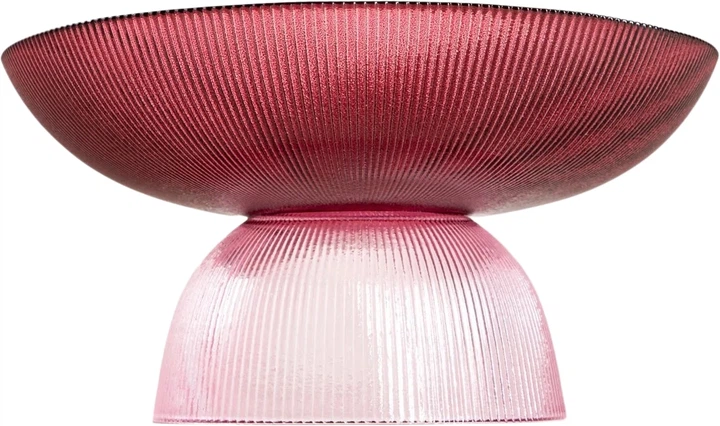 Миска Homla Megalo скляна бордово-рожевий 25 см (5906496762994) - зображення 3