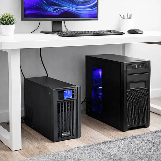 UPS Qoltec 52642 2400W/3000VA (5901878526423) - obraz 6