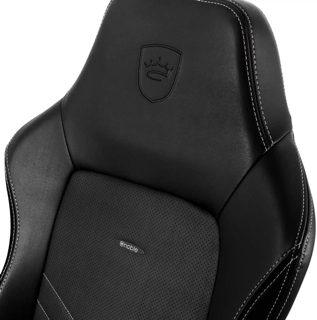 Комп'ютерне крісло для геймера Noblechairs Hero PU leather black/platinum white (NBL-HRO-PU-BPW) - изображение 15