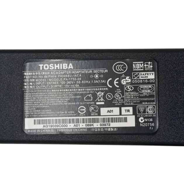 Блок питания для ноутбука Toshiba 15V 6A (6.36*3.0) с индикатором Black - Фото 8 Блок питания для ноутбука Toshiba 15V 6A (6.36*3.0) с индикатором Black - изображение 8