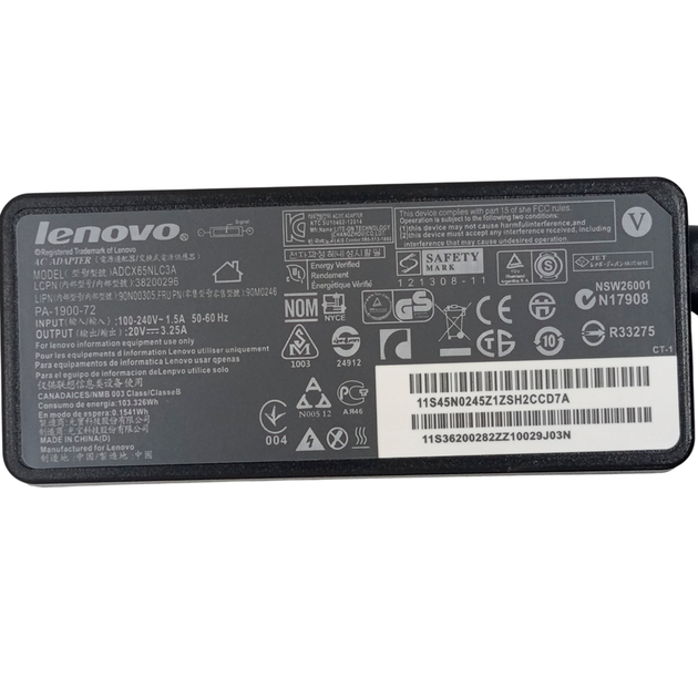 Блок питания для ноутбука Lenovo 20V 3.25A USB без индикатора Black - изображение 6