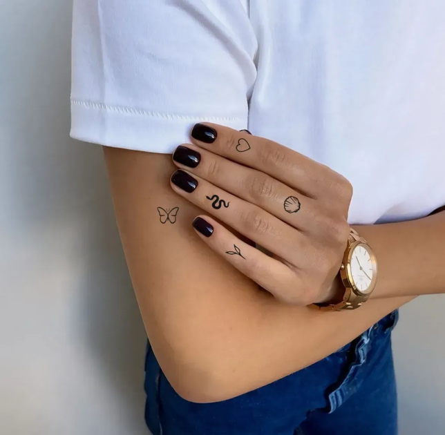 Тату временное в наборе Мини хайп Tattooshka L-35 Черный shop (5805800013169) - изображение 2