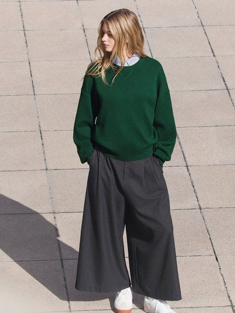 Кюлоти Uniqlo розмір XL темно сірі (08) (479698) - изображение 3