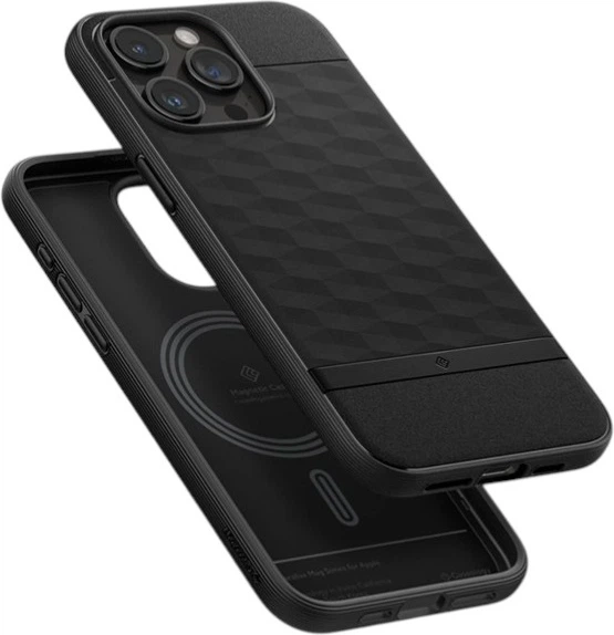 Etui Spigen Caseology Parallax Mag Magsafe do Apple iPhone 15 Pro Max Matte Black (ACS06614) - obraz 7