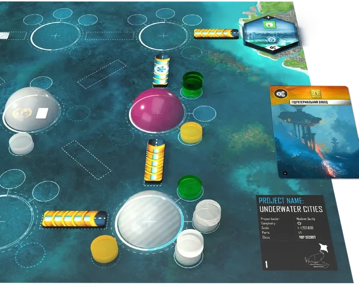 Настольная игра Games7Days Подводные города (Underwater Cities) (G7D068UA) - Фото 3 Настольная игра Games7Days Подводные города (Underwater Cities) (G7D068UA) - изображение 3