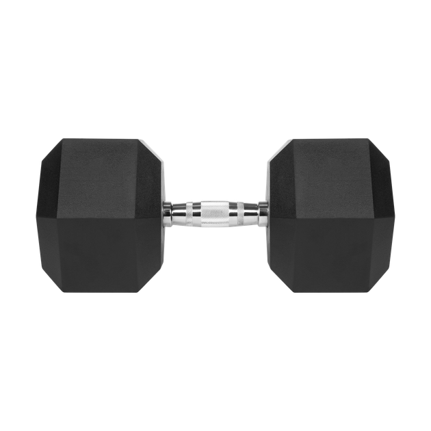 Гантель чавунна прогумована HEX 40 кг Rebel Active RBA-2325-40 - изображение 2