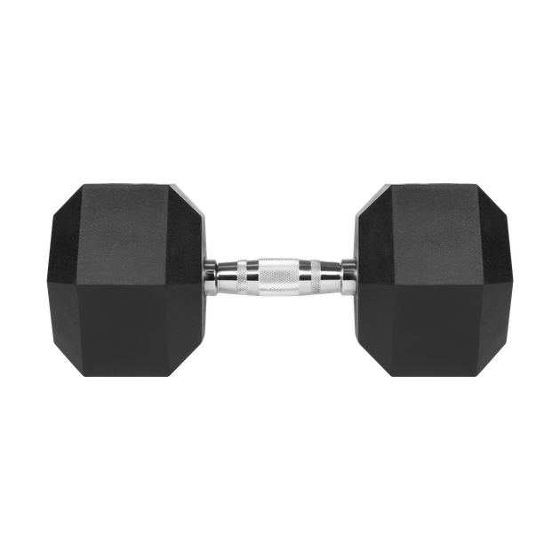 Гантель чавунна прогумована HEX 27,5 кг Rebel Active RBA-2325-27.5 - изображение 2