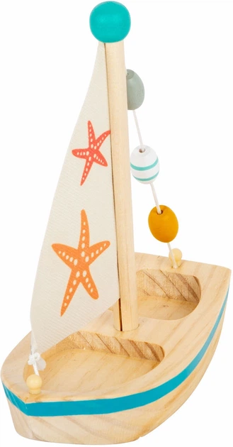 Іграшка для купання Small Foot дерев’яний вітрильник 5410634 (4020972116581) - зображення 3