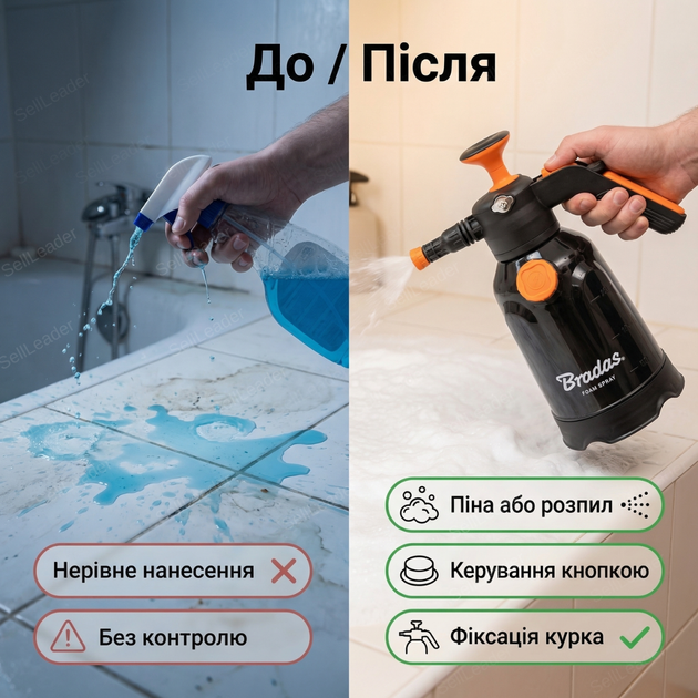 Опрыскиватель пенный 2 литра для растений авто дачи клининга пеногенератор с боковым вливом пневматический - Фото 5 Опрыскиватель пенный 2 литра для растений авто дачи клининга пеногенератор с боковым вливом пневматический - изображение 5