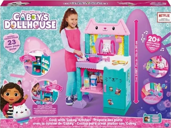 Кухня Spin Master Ляльковий будиночок Ґаббі Cakey Cat з аксесуарами (778988347638) - зображення 2
