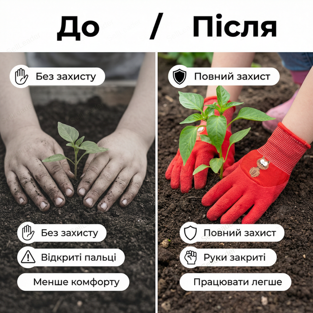 Перчатки садовые Kitty рабочие латексные устойчивые к порезам защитные размер 4 для ягод сада дачи огорода - Фото 5 Перчатки садовые Kitty рабочие латексные устойчивые к порезам защитные размер 4 для ягод сада дачи огорода - изображение 5