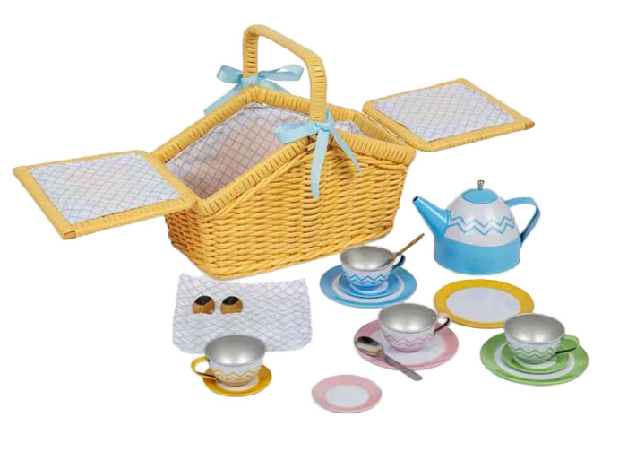 Ігровий набір Bigjigs Toys Кошик для пікніка 18 елементів (0691621850268) - зображення 3