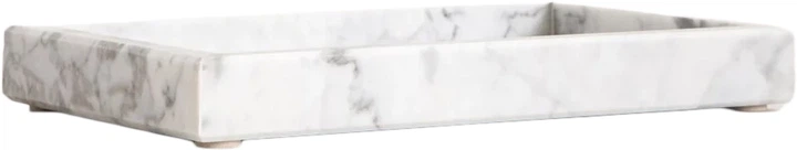 Декоративна таця Homla Marmuri з білого мармуру 25 x 15 x 3 см (5906496768873) - зображення 3