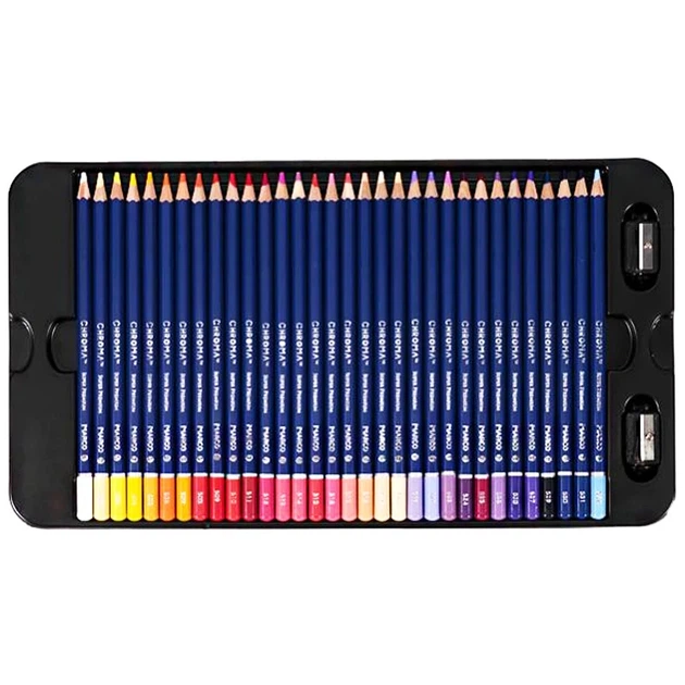 Олівці кольорові Marco Chroma 100 кольорів 8010-100CB - изображение 10