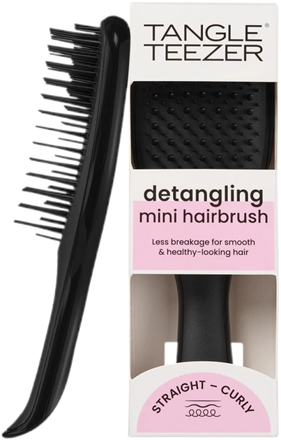 Щітка для волосся Tangle Teezer The Ultimate Detangler Mini Liquorice Black (5060926684406) - зображення 1