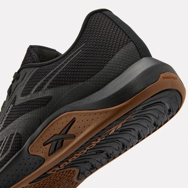Buty do biegania męskie Reebok Nanoflex Tr 3 100244383 40.5 (8US) Czarne (1200179325396) - obraz 7