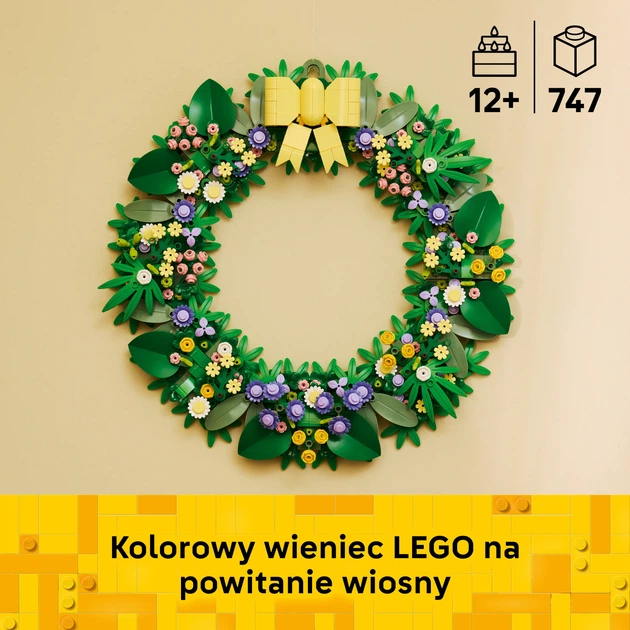 Zestaw klocków LEGO Iconic Wiosenny wieniec 747 elementów (40957) - obraz 3