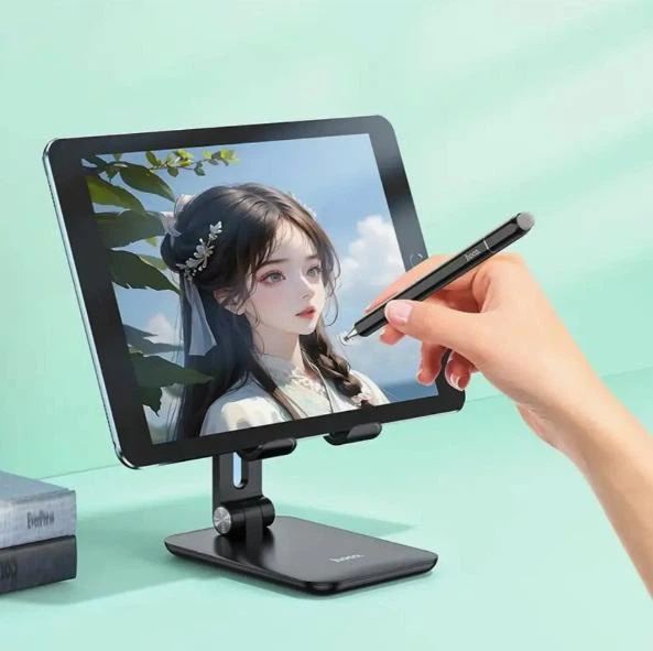 Стилус универсальный для смартфон планшета, стилус пенсил айпад ipad андроид android для рисования Hoco белый чорный - изображение 4
