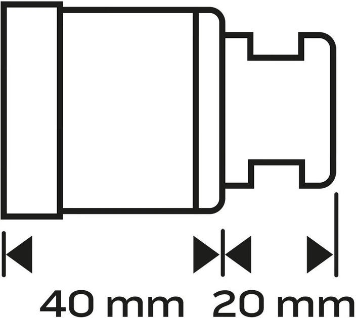 Діамантовий свердло NEO Tools 45 мм x M14 55-312 (5906692003457) - зображення 3