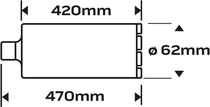 Діамантовий свердло для бурової установки 58G540 NEO Tools 62 × 470 мм 6T 57-859 (5906692012596) - зображення 2