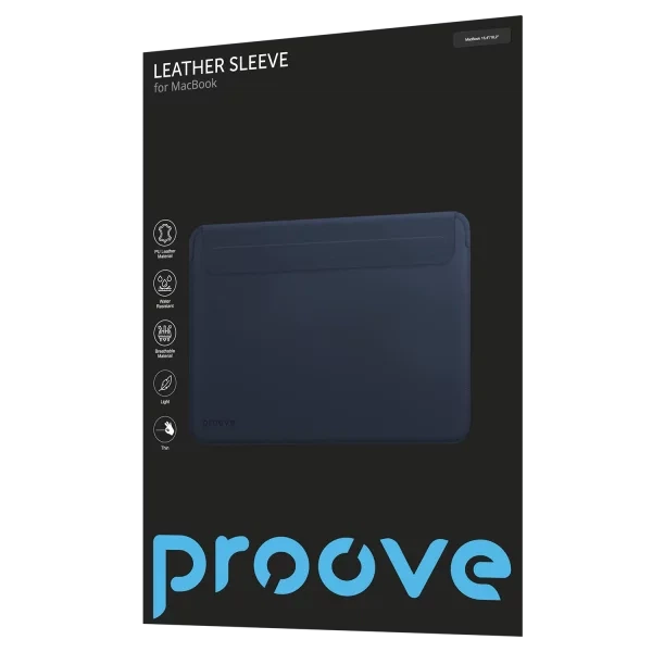 Чехол Proove Leather Sleeve MacBook 15,4"/16,2" blue - изображение 2