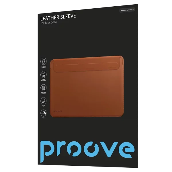 Чехол Proove Leather Sleeve MacBook 13"/13,3" brown - изображение 2