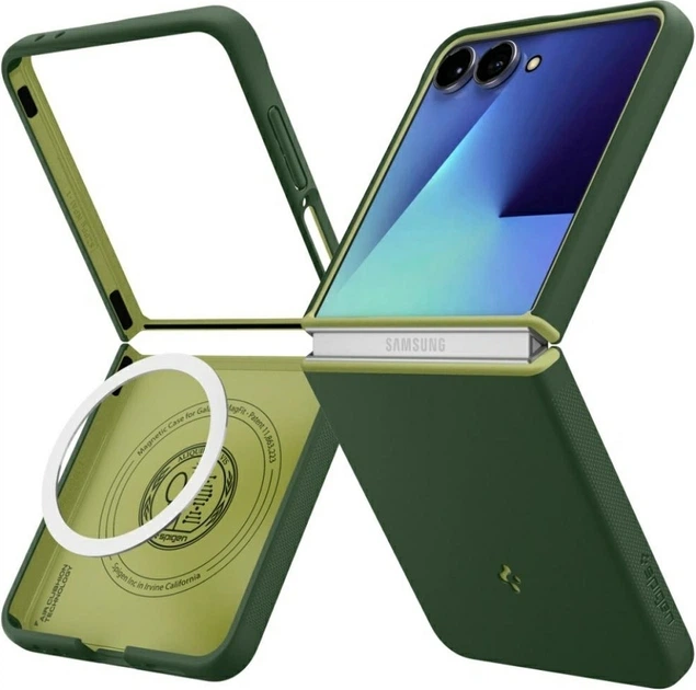 Чохол Spigen Nano Pop Mag MagSafe для Samsung Galaxy Z Flip 7 Avo Green (ACS11159) - зображення 12