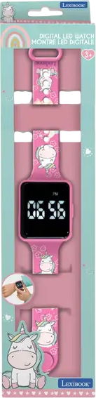 Цифровий наручний годинник Lexibook Unicorn LED DMW060UNI (3380743108292) - зображення 2