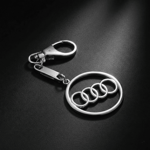 Серебряный брелок Audi (Ауди) (9004) - Фото 2 Серебряный брелок Audi (Ауди) (9004) - изображение 2