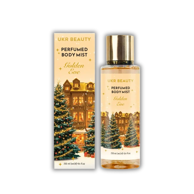Новорічний набір для тіла UKR BEAUTY Golden Eve (Напередодні Різдва)- скраб, гель для душу, крем, міст - Фото 5 Новорічний набір для тіла UKR BEAUTY Golden Eve (Напередодні Різдва)- скраб, гель для душу, крем, міст - изображение 5
