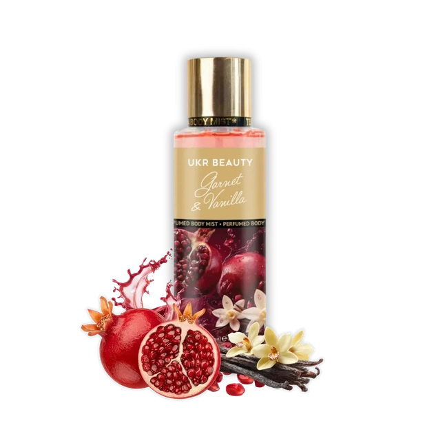 Парфюмированный мист для тела и волос UKR BEAUTY Garnet & Vanilla (Гранат & ваниль), 250 мл - Фото 1 Парфюмированный мист для тела и волос UKR BEAUTY Garnet & Vanilla (Гранат & ваниль), 250 мл - изображение 1