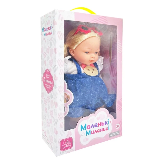 Дитяча м'яконабивна лялька M 5885 I UA(Blue) 33 см, музичні ефекти - Фото 1 Дитяча м'яконабивна лялька M 5885 I UA(Blue) 33 см, музичні ефекти - зображення 1