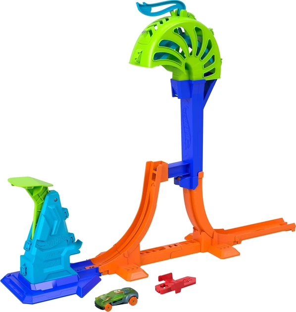 Tor wyścigowy Mattel Hot Wheels Mistrzowski skok Pionowa petla JHK75 (194735333936) - obraz 2