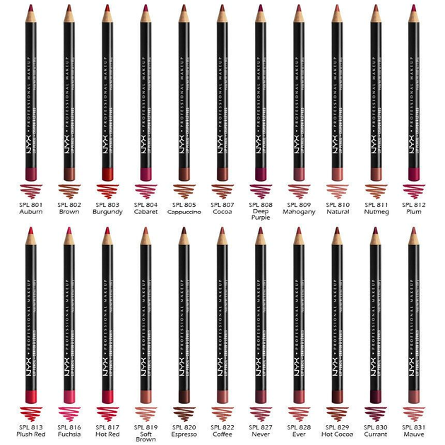 Стойкий карандаш для губ NYX Cosmetics Slim Lip Pencil SPL850 оттенок Nectar - изображение 8
