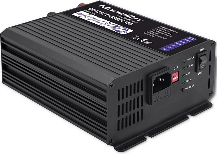 Inteligentna ładowarka Qoltec Monolith do akumulatora LiFePO4/AGM/GEL/SLA 24 V 10 A (5901878519524) - Zdjęcie 3 Inteligentna ładowarka Qoltec Monolith do akumulatora LiFePO4/AGM/GEL/SLA 24 V 10 A (5901878519524) - obraz 3