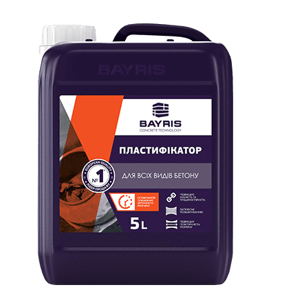 Пластификатор для всех видов бетона Bayris, 5л - Фото 1 Пластификатор для всех видов бетона Bayris, 5л - изображение 1