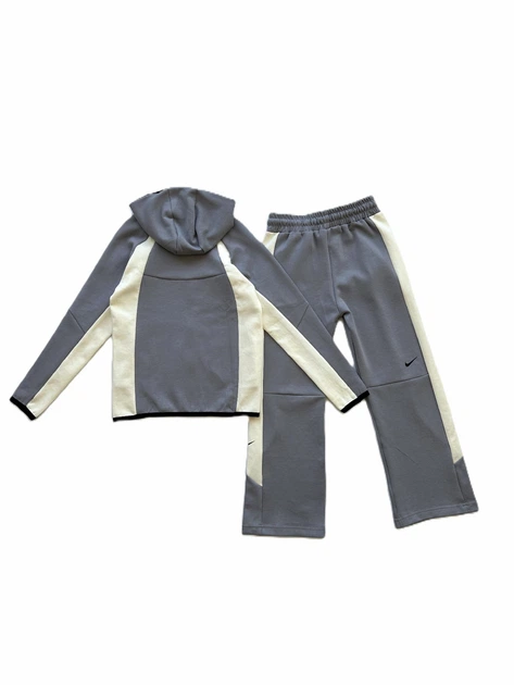 Спортивний костюм Tech Dry Fit без утеплення толстовка на змійці (зіпка) і штани широкі сірий XS, 170-176 - Фото 3 Спортивний костюм Tech Dry Fit без утеплення толстовка на змійці (зіпка) і штани широкі сірий XS, 170-176 - зображення 3