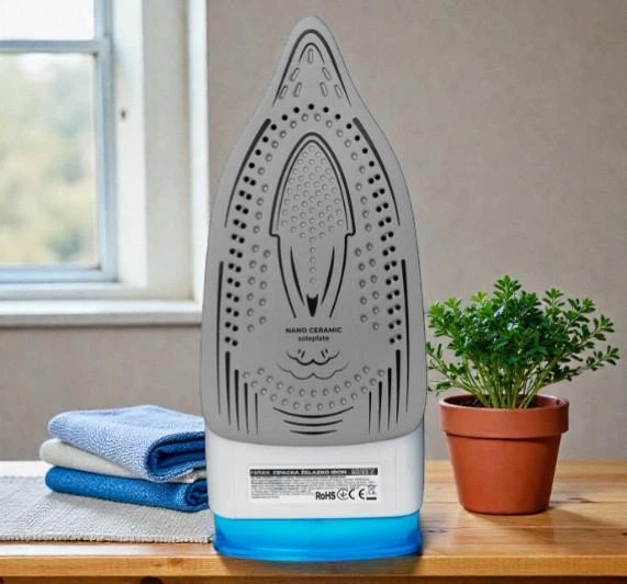 Мощный утюг Rotex Ultra Glide Plus, 2800 Вт, с подачей пара и вертикальным отпариванием, Голубой (36) - изображение 2