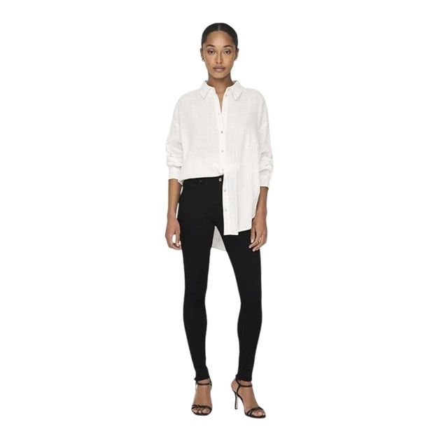 Жіночі завужені брюки Only Blush Life Mid чорного кольору XS 15167313 BLACK XS/32 - изображение 3
