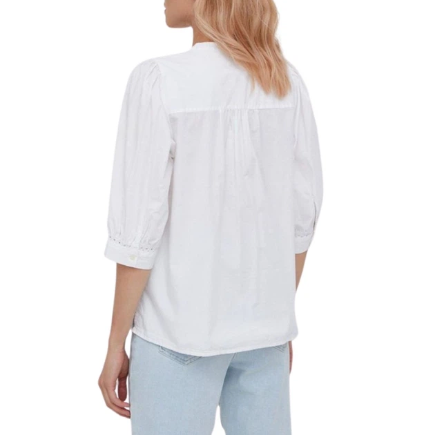 Жіноча блуза Tommy Hilfiger з ремісничої бавовни Henley XXS WW0WW35143 YCF (32) - зображення 2
