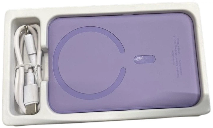 Powerbank Baseus Magnetic Mini Air Wireless 10000mAh 20W Purple (P10059001513-00) (955555912956255) - Outlet - obraz 2